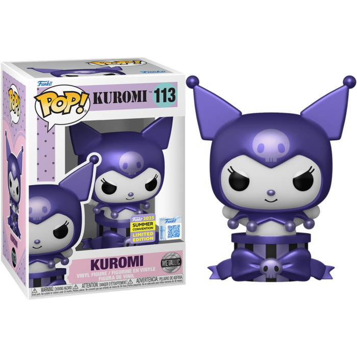 Hello Kitty - Kuromi Purple Metallic SDCC 2025 Exclusive Funko Pop! Vinyl Figure #113