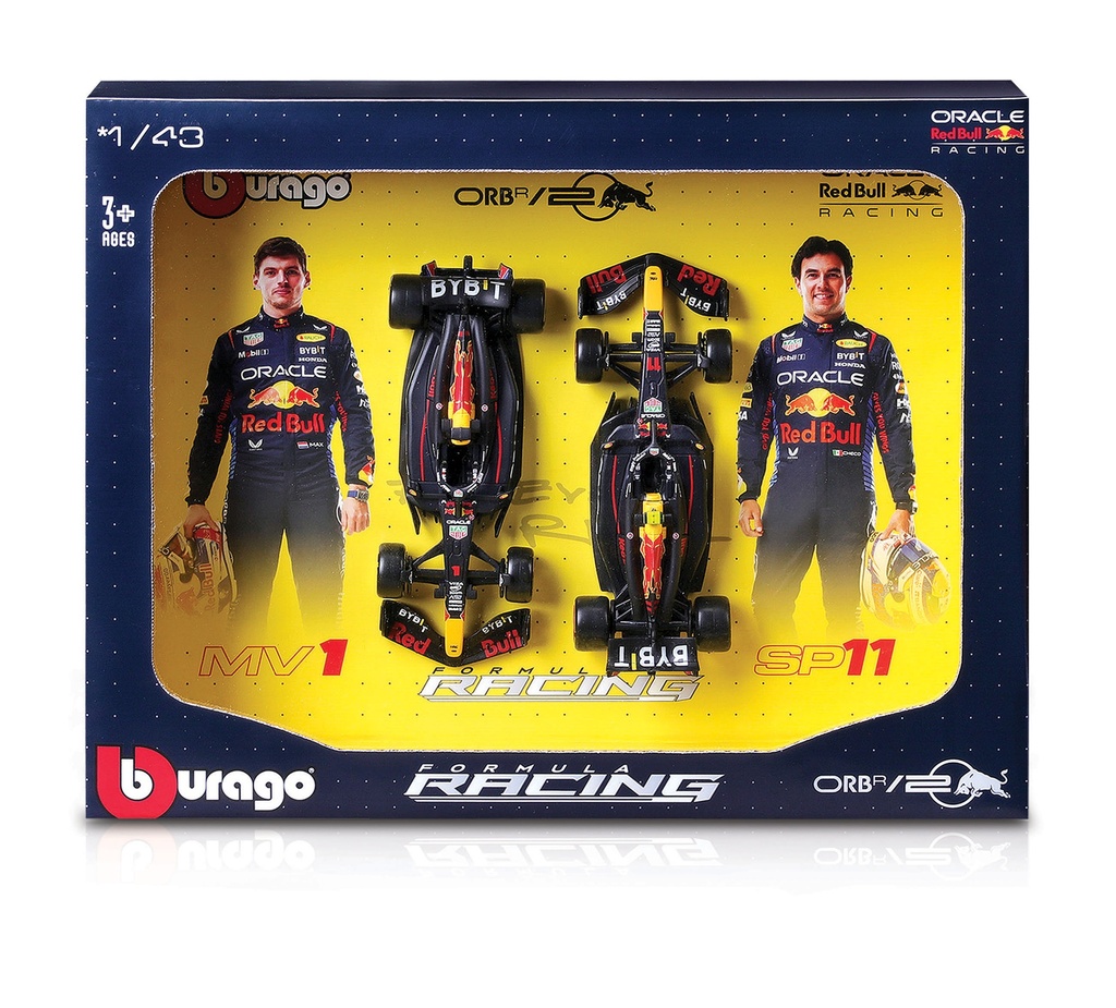 Bburago F1 1:43 Red Bull RB20 Team Set - Verstappen & Perez 2024 2-Car Die-cast (#43638099)