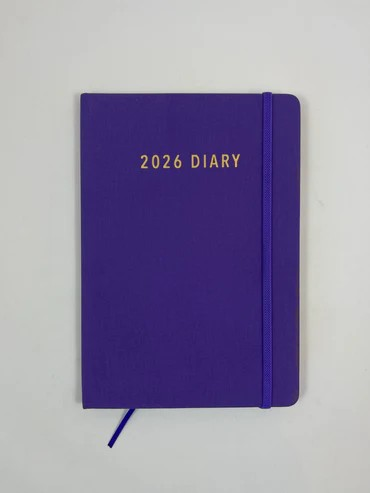 2026 Diary A5 Week-To-View (WTV) Violet – Ozcorp