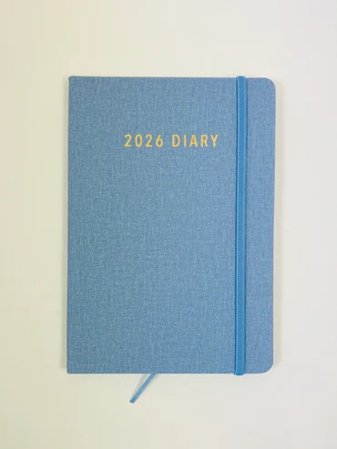2026 Diary A5 Week-To-View (WTV) Powder Blue – Ozcorp