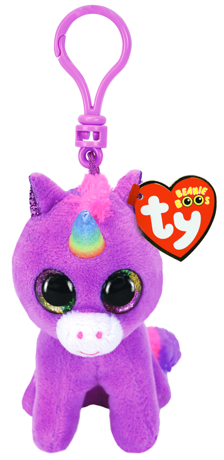 Ty Beanie Boos Clips - Rosette the Purple Unicorn