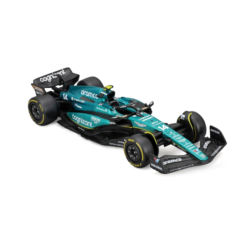 Bburago F1 1:43 Aston Martin AMR23 - Fernando Alonso #14 2023 Die-cast (No Helmet) (#43638090A)