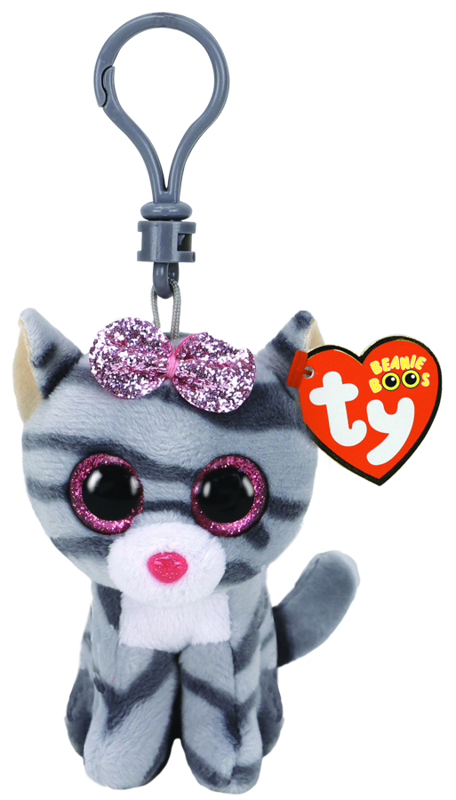 Kiki the Grey Cat - Ty Beanie Boos Clip