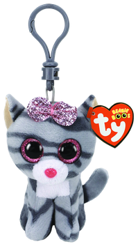 Kiki the Grey Cat - Ty Beanie Boos Clip