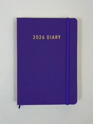2026 Diary A5 Day-To-A-Page (DTP) Violet - Ozcorp