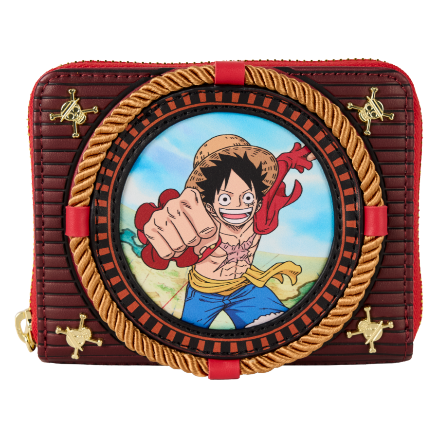 One Piece - Luffy Compass Zip Wallet - Loungefly