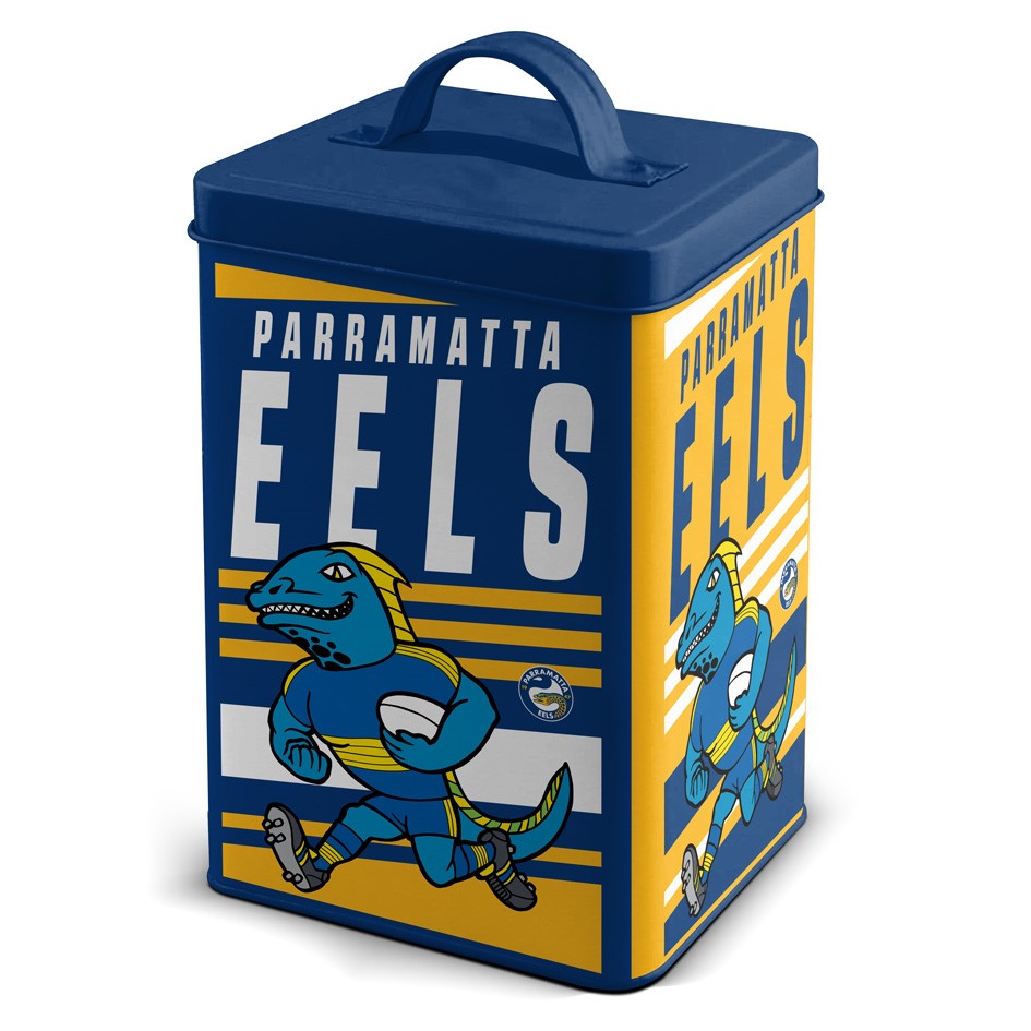 NRL Parramatta Eels Retro Mascot Cookie Tin