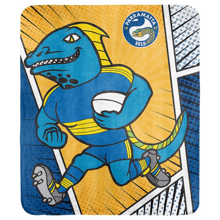 NRL Parramatta Eels Coral Fleece Throw