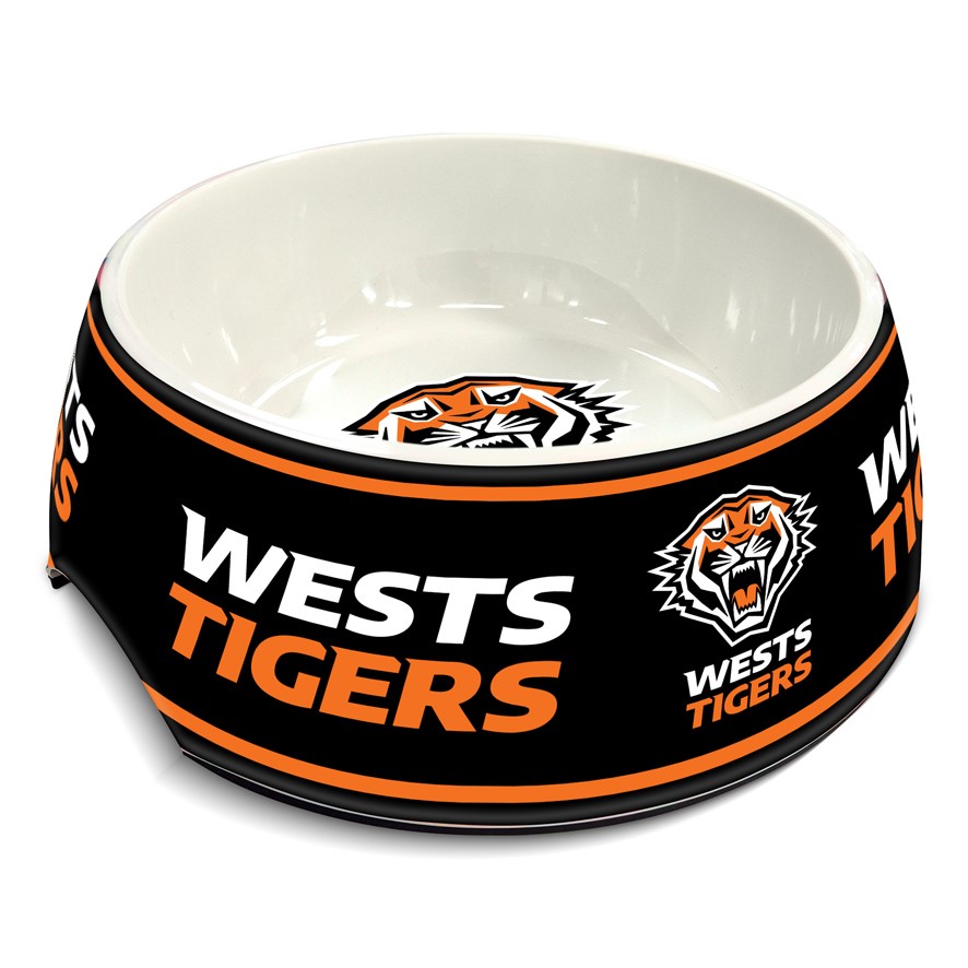 NRL West Tigers 710ml Pet Bowl