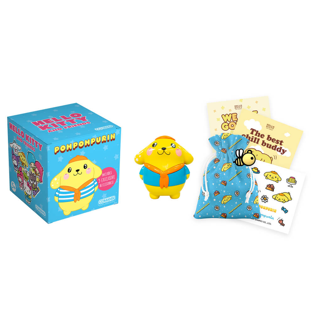 Hello Kitty and Friends Pompompurin Figurine Friendship Box