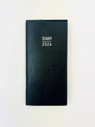 2026 Pocket Diary Week-To-View (WTV) Softcover Black  - Ozcorp