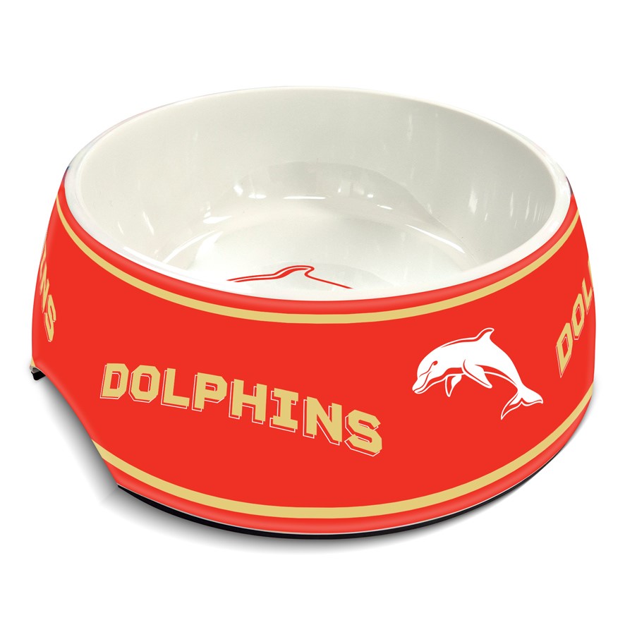 NRL Dolphins 710ml Pet Bowl