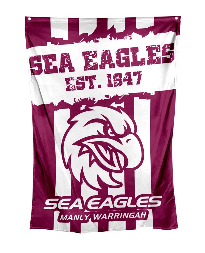 NRL Manly Warringah Sea Eagles Cape Flag