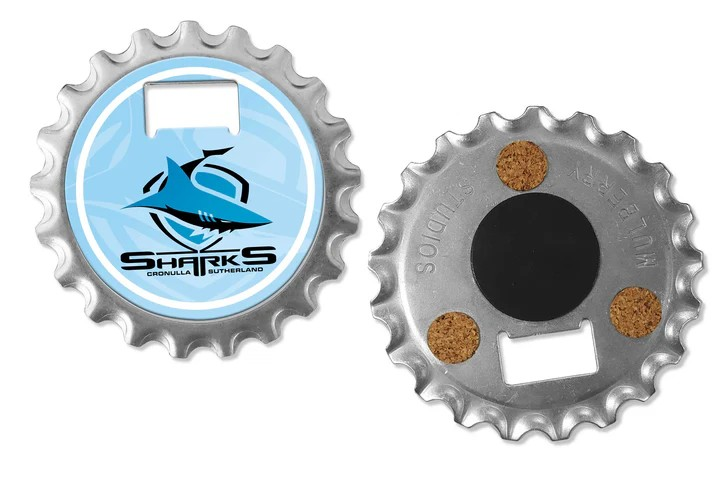 NRL Cronulla Sutherland Sharks 3 in 1 Bottle Opener
