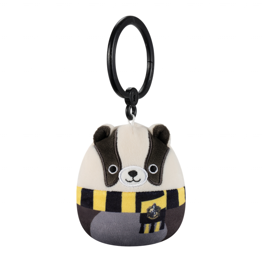 Harry Potter Hufflepuff Badger 3.5 Inch Squishmallows Clip-On