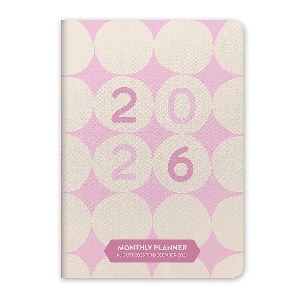 2026 Monthly Pocket Planner (August 2025 - December 2026) Darling Dots - Orange Circle Studio