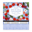 2026 17-Month Do It All Wall Calendar (August 2025 to December 2026) Fruit and Flora - Orange Circle Studio