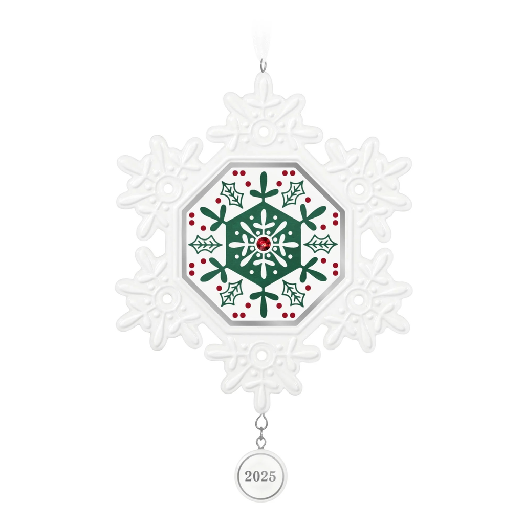 2025 Porcelain Snowflake - 2025 Hallmark Keepsake Christmas Ornament
