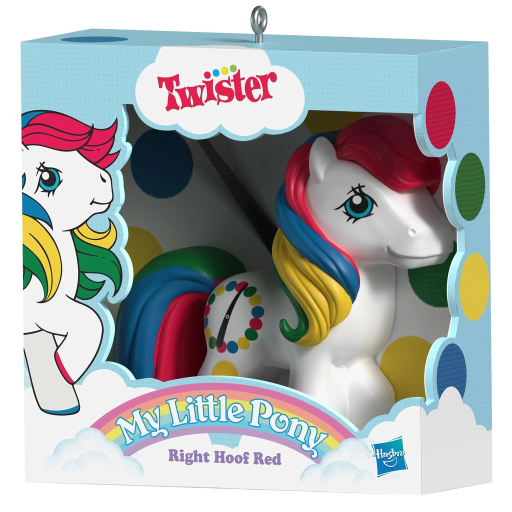 My Little Pony Retro Twister Right Hoof Red - 2025 Hallmark Keepsake Christmas Ornament