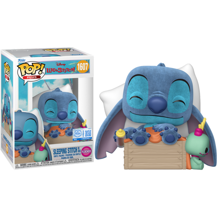 Lilo & Stitch - Sleeping Stitch in Box (Flocked) Funko Pop! Plus Vinyl Figure #1607