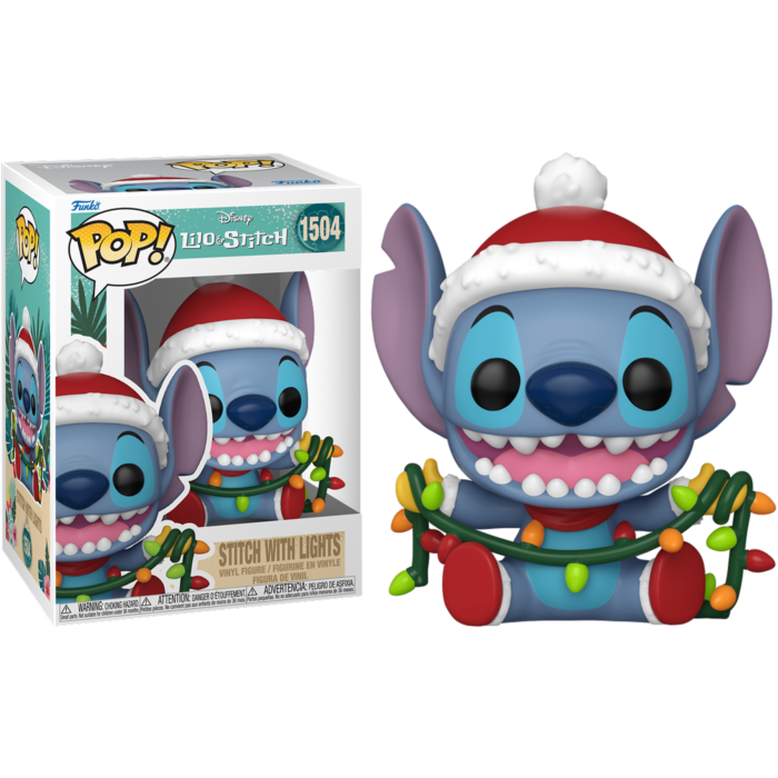 Lilo & Stitch - Stitch with Holiday Lights Funko Pop Vinyl Figure #1504