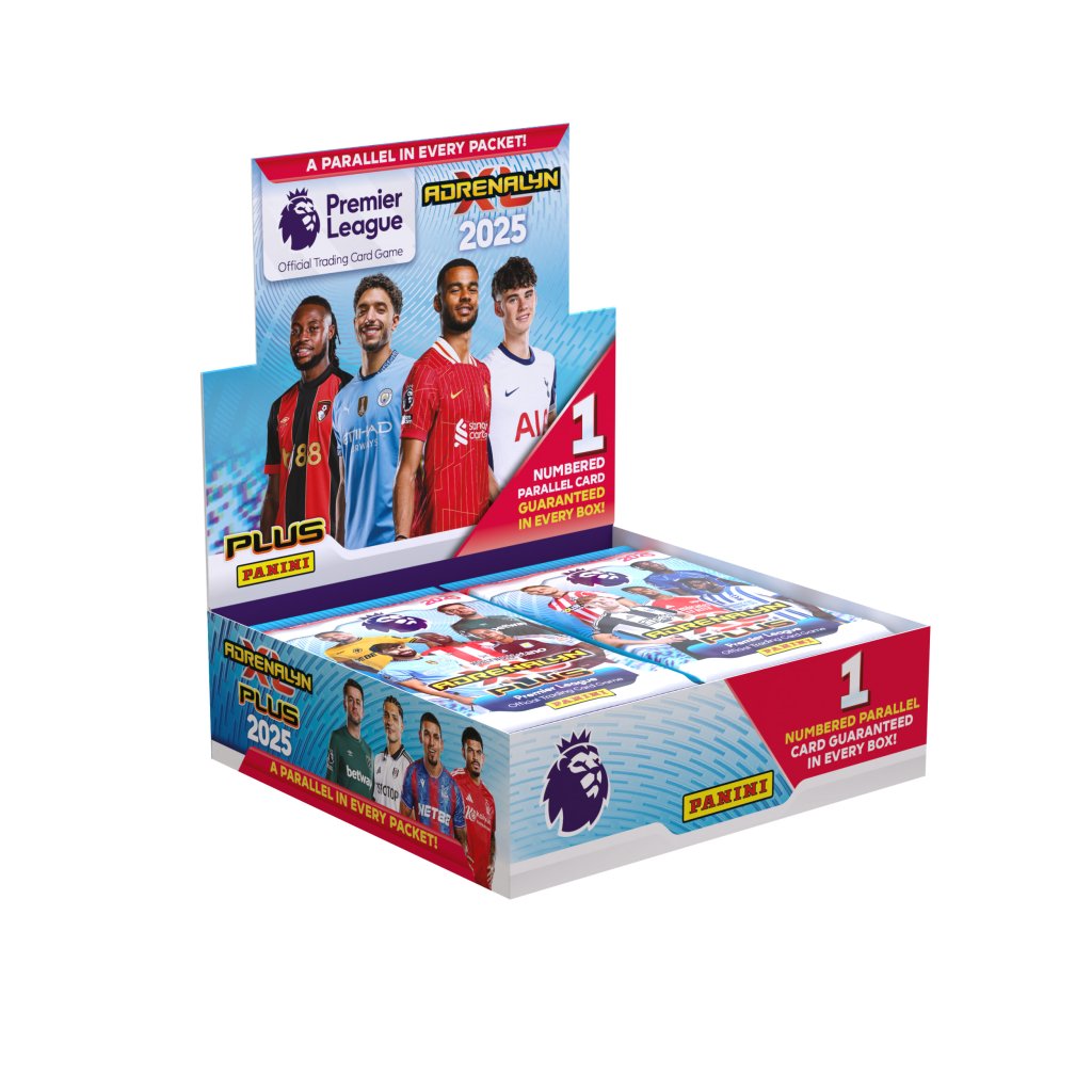 Panini Adrenalyn XL PLUS 2024/2025 EPL Soccer Trading Card Sealed Booster Box