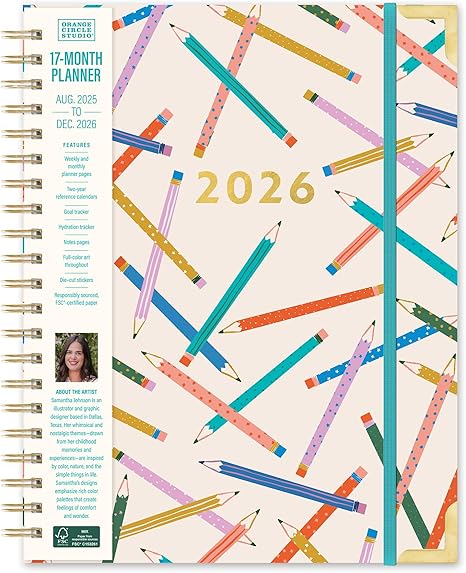 Orange Circle Studio Make Your Mark 2026 Deluxe XL Spiral Planner