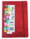 2026 Diary A5 Day-To-A-Page (DTP) Croc Bound Burgundy - The Last Diary Company
