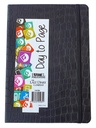 2026 Diary A5 Day-To-A-Page (DTP) Croc Bound Black - The Last Diary Company