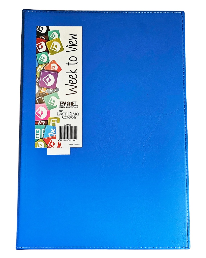 2026 Diary A4 Week-To-View (WTV) Ainsley Wiro Blue - The Last Diary Company