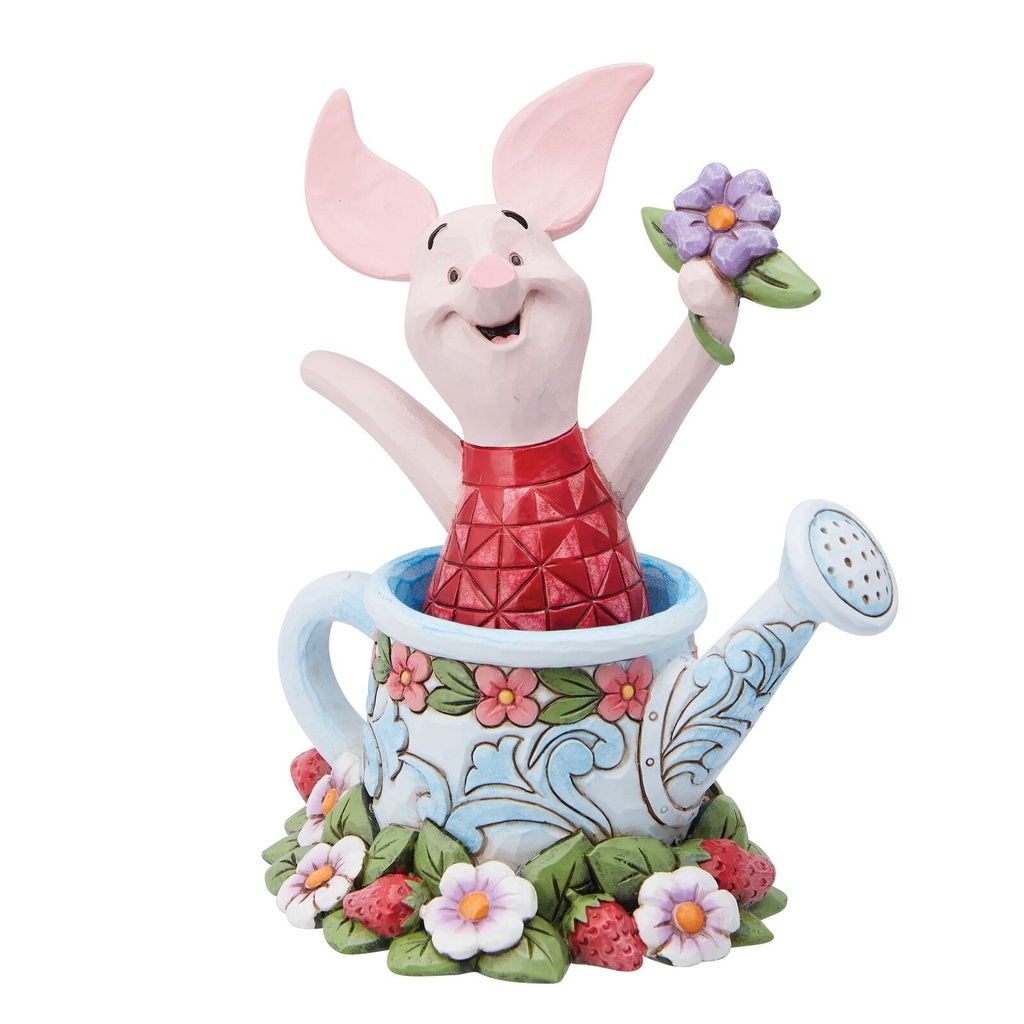 Jim Shore Disney Traditions: Piglet In Watering Can Figurine 11.5cm (#6014320)