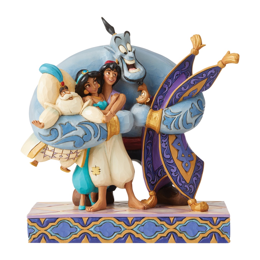 Jim Shore Disney Traditions: Aladdin Genie "Group Hug!" Figurine 20cm (#6005967B)