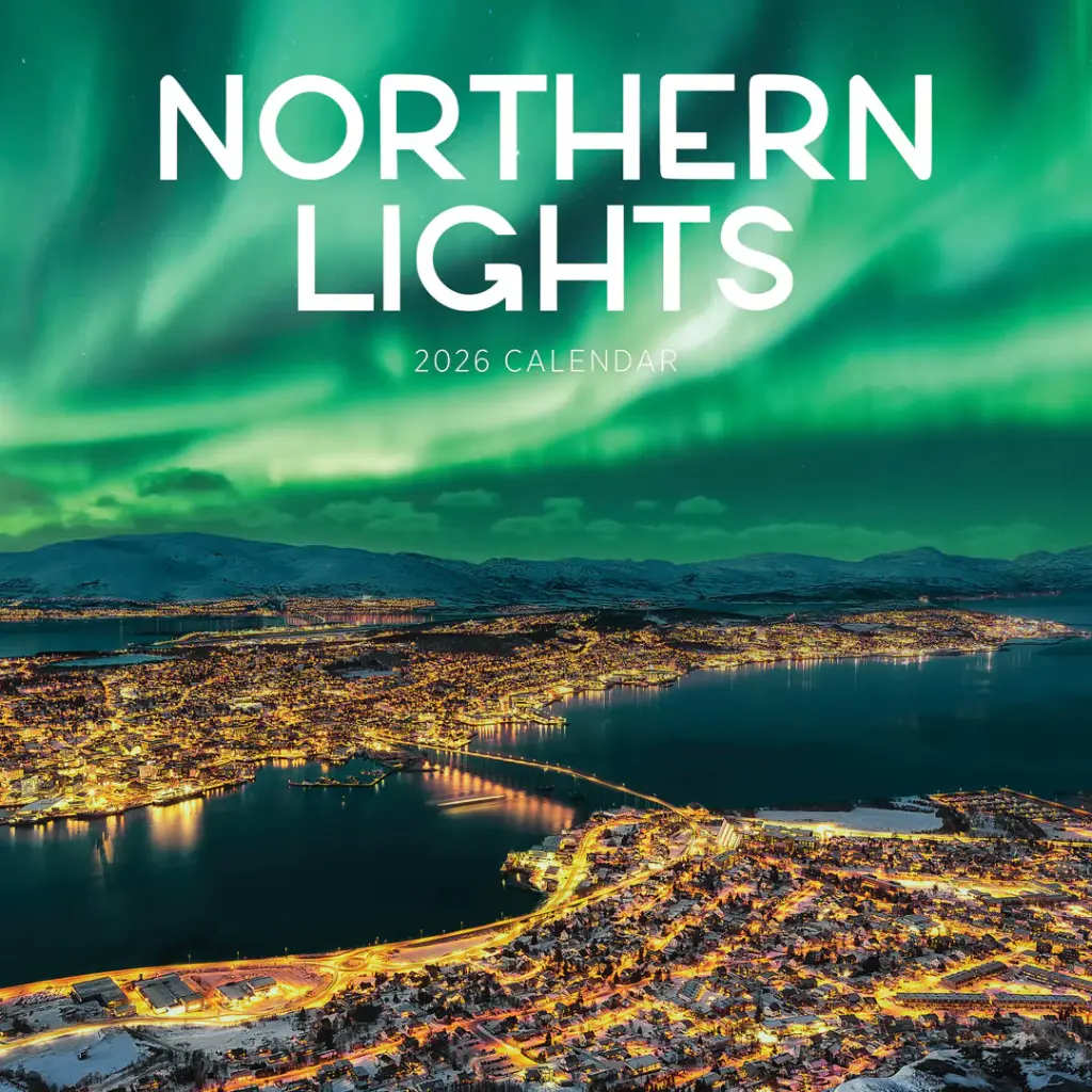 Paper Pocket Northern Lights 2026 Calendar
