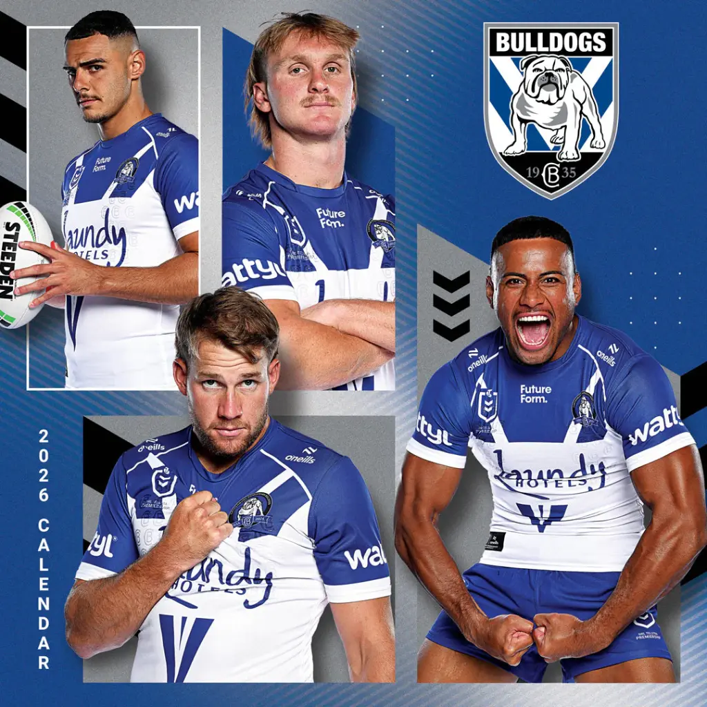 Paper Pocket NRL Canterbury-Bankstown Bulldogs 2026 Calendar