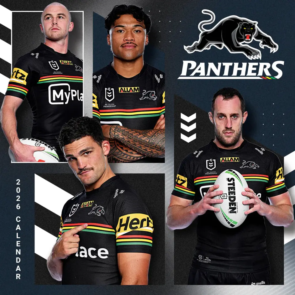 Paper Pocket NRL Penrith Panthers 2026 Calendar