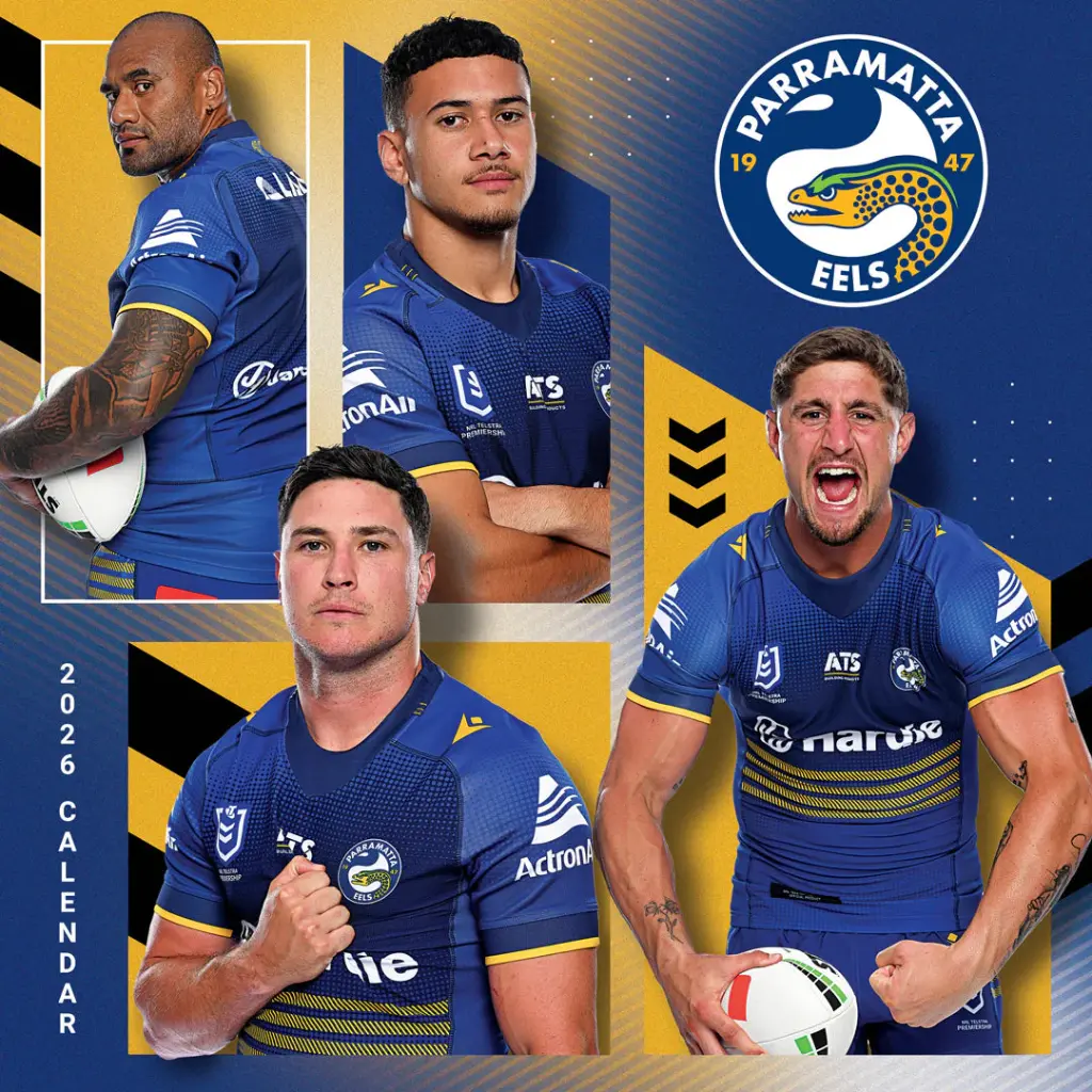 Paper Pocket NRL Parramatta Eels 2026 Calendar