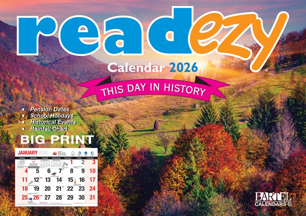 2026 Calendar ReadEzy - Bartel Calendars
