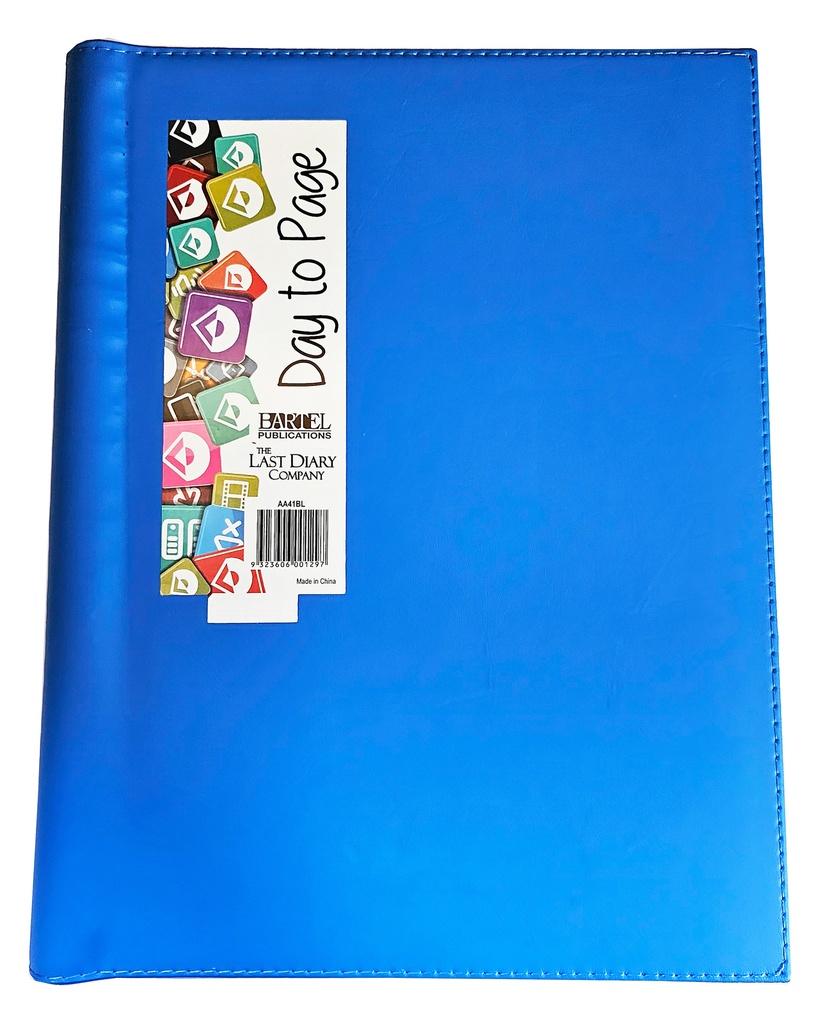 2026 Diary A4 Day-To-A-Page (DTP) Ainsley Wiro Blue - The Last Diary Company
