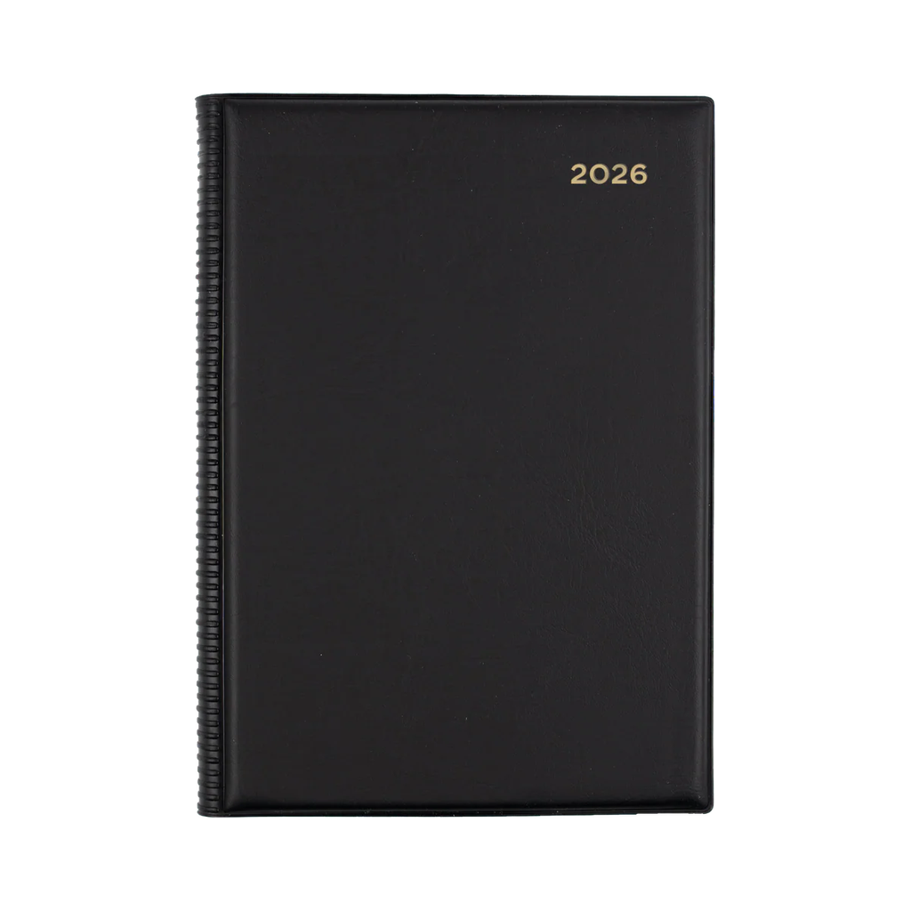 2026 Diary A5 Two-Days-To-A-Page (2DTP) Belmont Black - Collins Debden