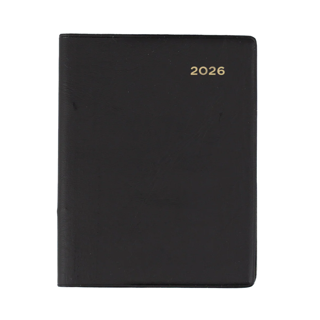 2026 Diary A7 Week-To-View (WTV) Belmont Black with Pencil - Collins Debden