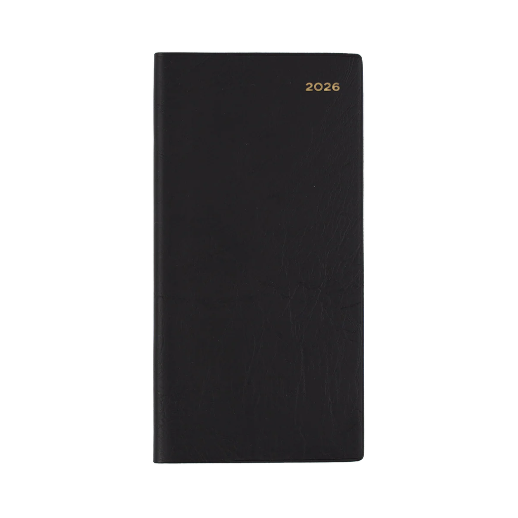 2026 Diary B6/7 Week-To-View (WTV) Portrait Belmont Black - Collins Debden