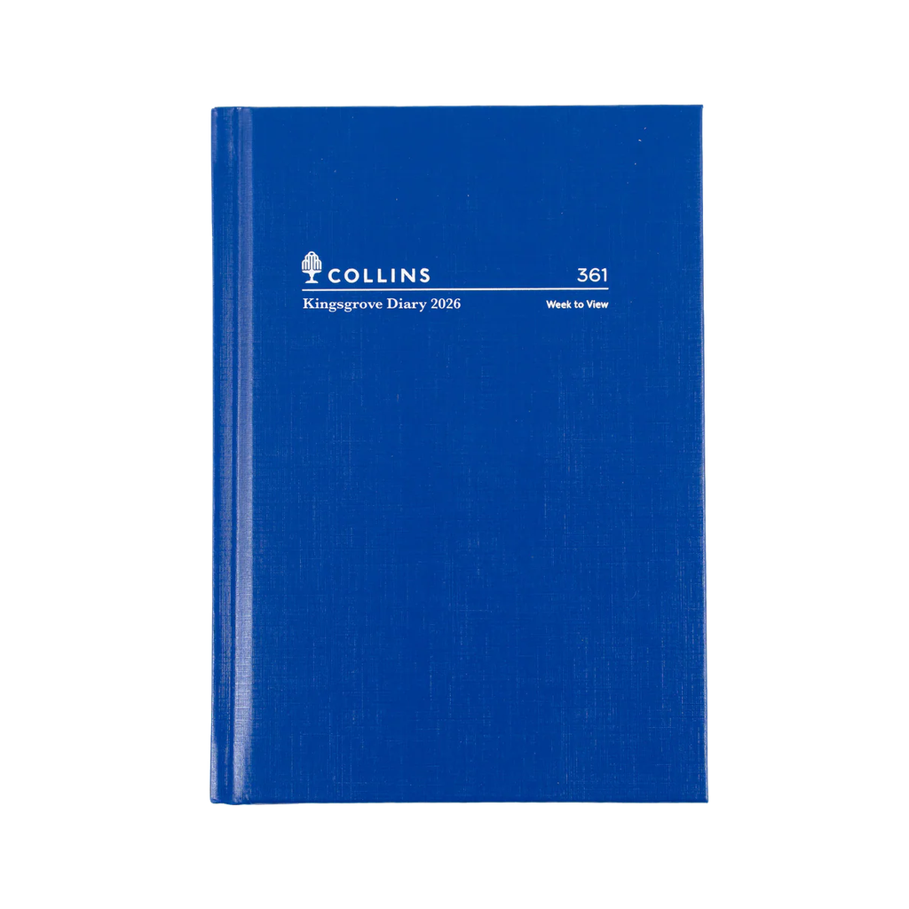 2026 Diary A6 Week-To-View (WTV) Kingsgrove Blue - Collins Debden