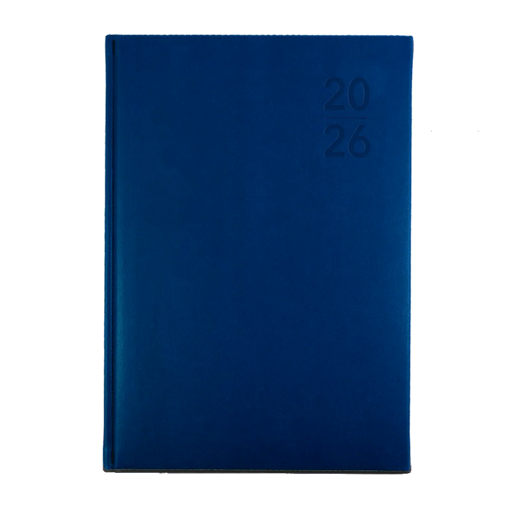 2026 Diary A5 Day-To-A-Page (DTP) Silhouette Navy - Collins Debden
