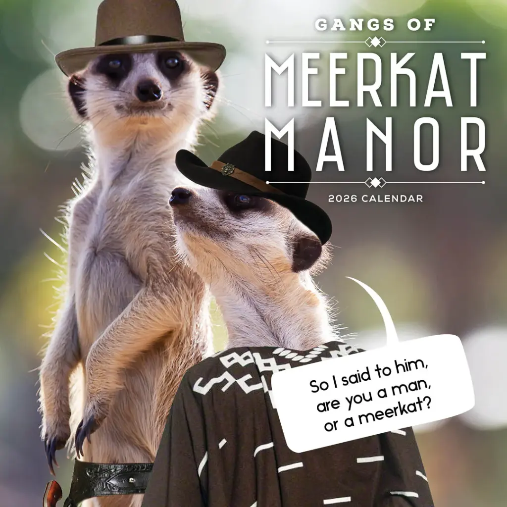 Paper Pocket Gangs of Meerkat Manor 2026 Calendar
