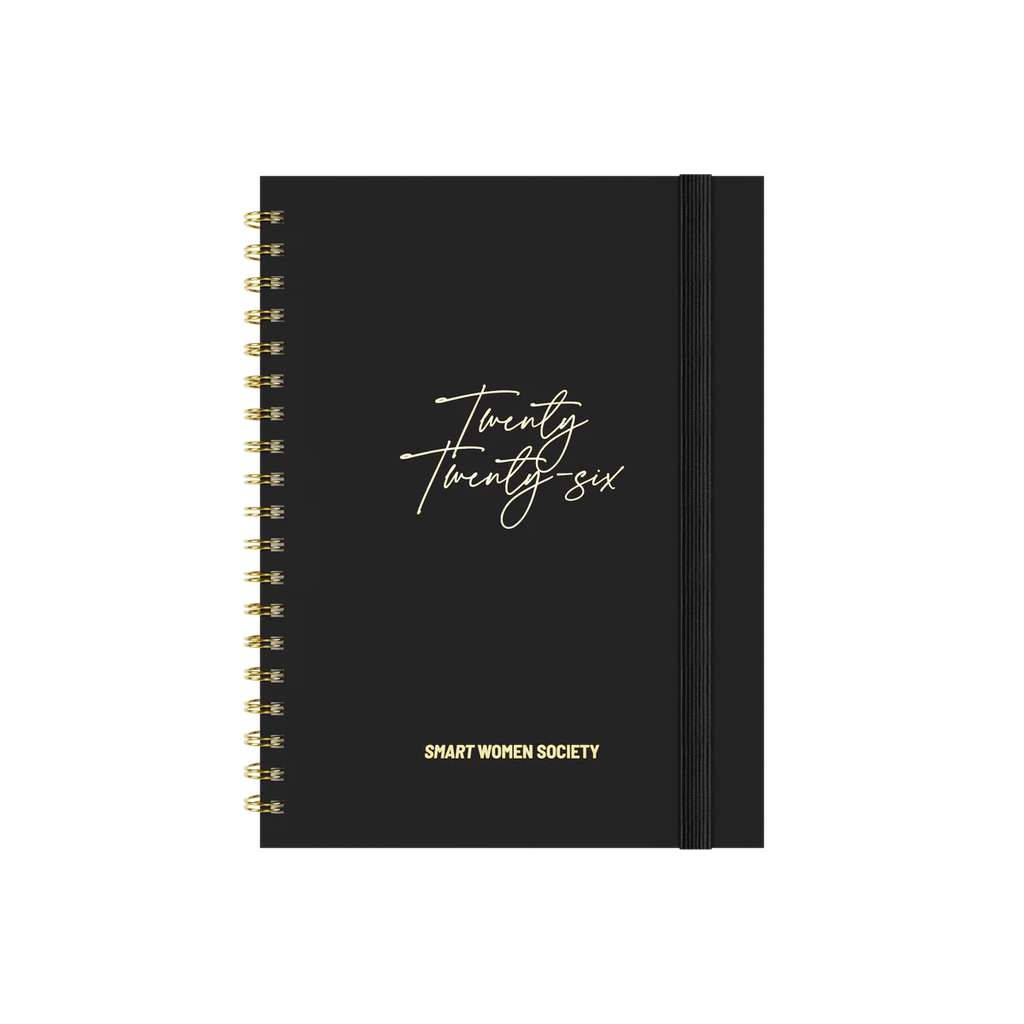 2026 Diary B5 Week-To-View (WTV) Smart Women Society Charcoal Black - Collins Debden