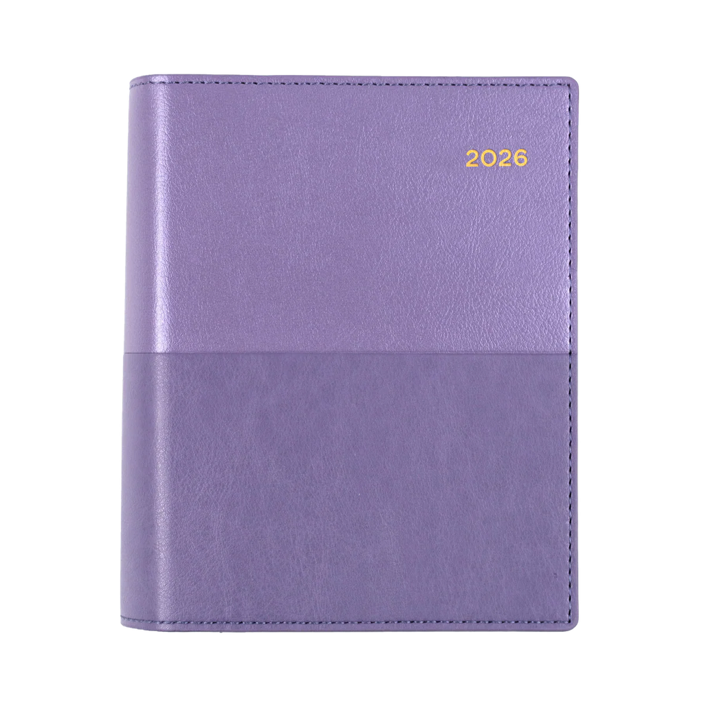 2026 Diary A6 Week-To-View (WTV) Vanessa Purple - Collins Debden