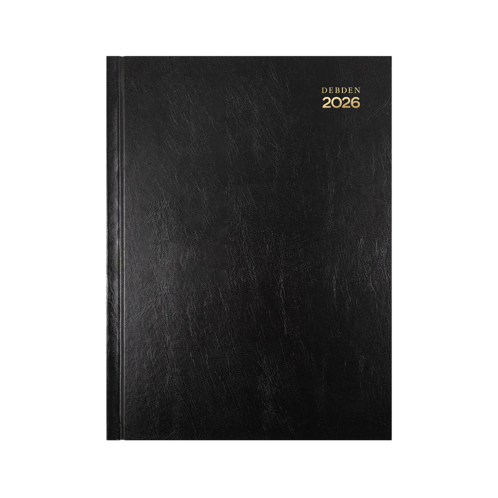 2026 Diary A4 Week-To-View (WTV) Kyoto Black - Collins Debden