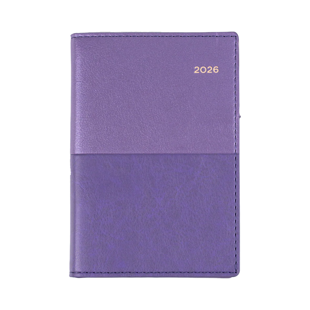 2026 Diary B7R Week-To-View (WTV) Vanessa Purple - Collins Debden