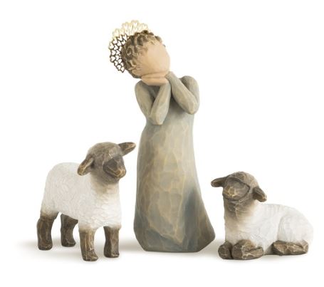 Willow Tree by Susan Lordi - Nativity Little Shepherdess (Behold, a Little Love on Earth)