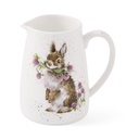 Royal Worcester Wrendale Designs - "Head Cover Heels" Rabbit Posy Jug